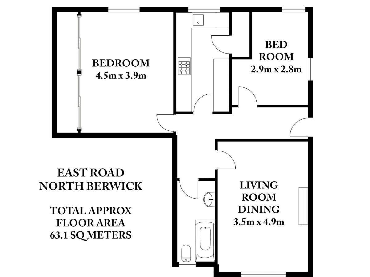 East Road Apartment Норт Бервик Экстерьер фото